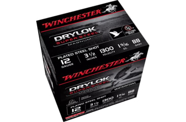 Image of Winchester Drylok 12 Gauge 1 9/16 oz 3.5in Centerfire Shotgun Ammo, 25 Rounds, XSM12LBB