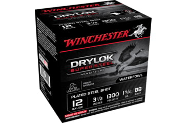 Image of Winchester Drylok 12 Gauge 1 9/16 oz 3.5in Centerfire Shotgun Ammo, 25 Rounds, XSM12LBB