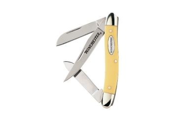 Image of Winchester Knives 3-Blade Yellow Boy Stockman Knife 22-49440