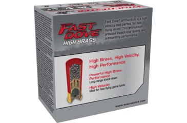 Image of Winchester Fast Dove &amp; Clay High Brass 12 Gauge 1 oz 2.75in #8 Shotgun Ammo, 25 Rounds, WFD128B