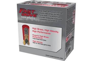 Image of Winchester Fast Dove &amp; Clay High Brass 12 Gauge 1 oz 2.75in #8 Shotgun Ammo, 25 Rounds, WFD128B