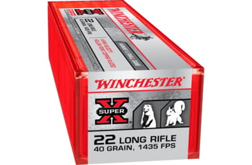 Image of Winchester HYPER SPEED .22 Long Rifle 40 grain Copper Plated Hollow Point Rimfire Ammo, 100 Rounds, XHV22LR