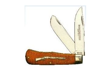 Image of Winchester Knives 4 1/2in, 2 Blade Large Trapper w/ Burnt Orange Bone Handle W 15 29103 1/2