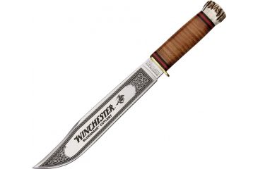 Image of Winchester Knives Bowie Leather/Stag WN104