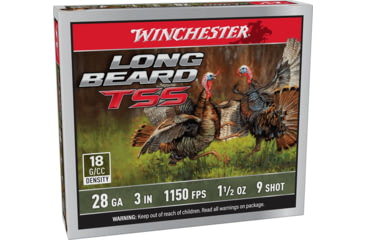 Image of Winchester Beard TSS 28 Gauge 1 1/2 oz 3 inch Shotgun Ammo, #9, 5 Rounds, LBTSS2839
