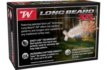 Image of Winchester LONG BEARD XR 12 Gauge 1 3/4 oz 3in Centerfire Shotgun Ammo, 10 Rounds, STLB1235