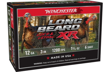 Image of Winchester LONG BEARD XR 12 Gauge 1 3/4 oz 3in Centerfire Shotgun Ammo, 10 Rounds, STLB1236