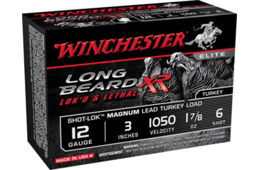 Image of Winchester LONG BEARD XR 12 Gauge 1 7/8 oz 3in Centerfire Shotgun Ammo, 10 Rounds, STLB123M6