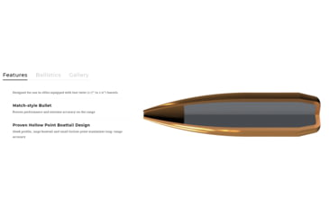 Image of Winchester Match 6.5 PRC 140 Grain Boattail HP Centerfire Rifle Ammo, 20 Round, S65PM