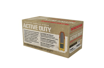 Image of Winchester MHS 9 mm Luger 115 grain Full Metal Jacket Centerfire Pistol Ammo, 100 Rounds, WIN9MHSC