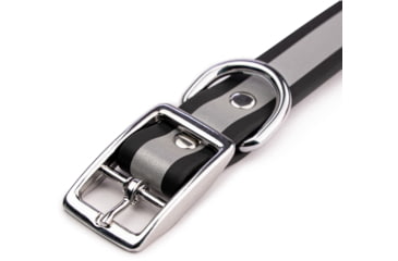 Image of Winchester Pet Core D Ring High Visibility Reflective Collar with Name Plate, Black, L/XL, KB-DRC-BLK-L/XL-NP-1