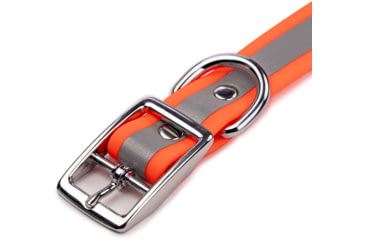 Image of Winchester Pet Core D Ring High Visibility Reflective Collar with Name Plate, Orange, L/XL, KB-DRC-ORNG-L/XL-NP-1