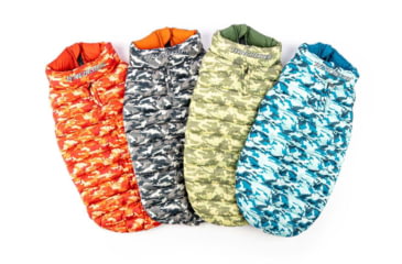 Image of Winchester Pet Premium Reversible Puffy-Vest, Camo Black, Camo Blue, Camo Green, Camo Red
