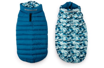 Image of Winchester Pet Puffer Jacket, Camo Blue, XXL, WP-PJ-CMOBLU-XXL-1