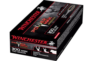 Image of Winchester Power Max BondeD .300 Winchester Short Magnum 150 grain Notched Protected Hollow Point Brass Cased Centerfire Rifle Ammo, 20 Rounds, X300SBP