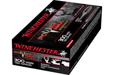 Image of Winchester Power Max BondeD .300 Winchester Short Magnum 180 grain Bonded Rapid Expansion Protected Hollow Point Centerfire Rifle Ammo, 20 Rounds, X300WSMBP