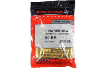 Image of Winchester Rifle Brass, 7mm Remington Magnum, Unprimed, 50/Pack, WSC7MMRU