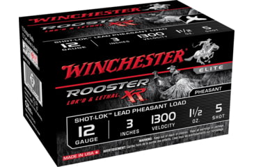 Image of Winchester ROOSTER XR 12 Gauge 1 1/2 oz 3in Centerfire Shotgun Ammo, 15 Rounds, SRXR1235