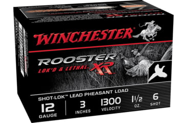 Image of Winchester ROOSTER XR 12 Gauge 1 1/2 oz 3in Centerfire Shotgun Ammo, 15 Rounds, SRXR1236