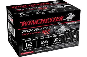Image of Winchester ROOSTER XR 12 Gauge 1 1/4 oz 2.75in Centerfire Shotgun Ammo, 15 Rounds, SRXR125