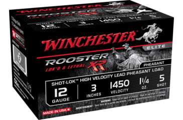 Image of Winchester ROOSTER XR 12 Gauge 1 1/4 oz 3in Centerfire Shotgun Ammo, 15 Rounds, SRXR123HV5