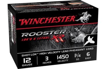 Image of Winchester ROOSTER XR 12 Gauge 1 1/4 oz 3in Centerfire Shotgun Ammo, 15 Rounds, SRXR123HV6
