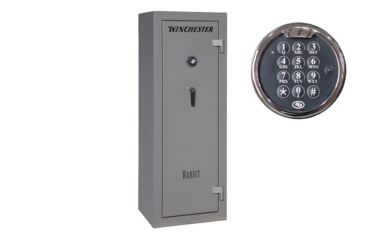Image of Winchester Safes Bandit 14, made in specialized factories 18 Gun Safe, 45 Min Fire Rating, U.L. Listed Electronic Lock, Gunmetal Gray, 13.8 cu. Ft, B-6022F1-14-10E