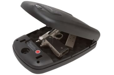 Image of Winchester Safes Defender by RFiD Handgun Safe, Flat Black, 1 gun capacity, D-RF-HS-9