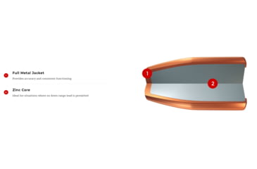 Image of Winchester Super Clean Handgun Ammo, 9 mm Luger, Full Metal Jacket, 90 grain, 50 Rounds, W9MMLF