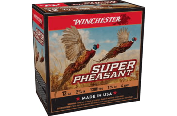 Image of Winchester Super Pheasant 12 Gauge 1 3/8 oz 2.75in Centerfire Shotgun Ammo, 25 Rounds, X12PH4
