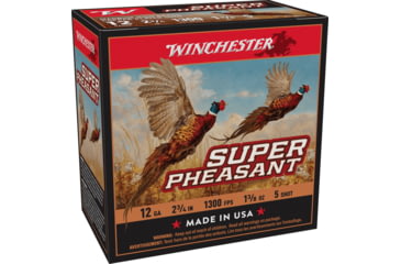 Image of Winchester Super Pheasant 12 Gauge 1 3/8 oz 2.75in Centerfire Shotgun Ammo, 25 Rounds, X12PH5