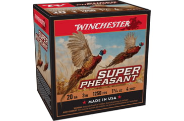 Image of Winchester Super Pheasant 20 Gauge 1 1/4 oz 3in Centerfire Shotgun Ammo, 25 Rounds, X203PH4