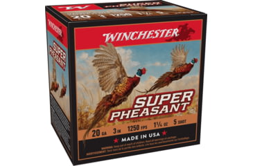 Image of Winchester Super Pheasant 20 Gauge 1 1/4 oz 3in Centerfire Shotgun Ammo, 25 Rounds, X203PH5
