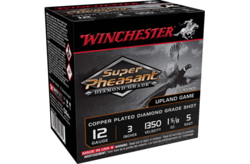 Image of Winchester Super Pheasant Diamond Grade 12 Gauge 1.625 oz 3in #5 Shotgun Ammo, 25 Rounds, SPDG1235