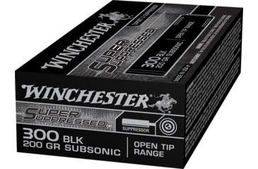 Image of Winchester Super Suppressed .300 AAC Blackout 200 grain Full Metal Jacket Centerfire Rifle Ammo, 20 Rounds, SUP300BLK