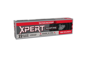 Image of Winchester Super-X 22 Long Rifle 40 Grain Lead Round Nose Brass Cased Ammo, 100 Rounds, Xpert22X