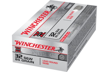 Image of Winchester Super-X HANDGUN .32 S&amp;W 85 grain Lead Round Nose Brass Cased Centerfire Pistol Ammo, 50 Rounds, X32SWP
