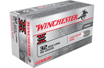 Image of Winchester Super-X HANDGUN .32 S&amp;W 98 grain Lead Round Nose Centerfire Pistol Ammo, 50 Rounds, X32SWLP