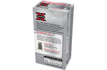 Image of Winchester Super-X HANDGUN .357 Magnum 145 grain Silvertip Jacketed Hollow Point Brass Cased Centerfire Pistol Ammo, 50 Rounds, X357SHP