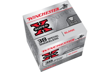Image of Winchester Super-X HANDGUN .38 Special 0 grain Brass Cased Blank Ammo, 50 Rounds, 38SBLP