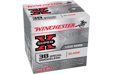 Image of Winchester Super-X HANDGUN .38 Special 0 grain Brass Cased Blank Ammo, 50 Rounds, 38SBLP