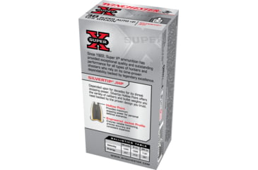 Image of Winchester Super-X HANDGUN .38 Super +P 125 grain Silvertip Jacketed Hollow Point Brass Cased Centerfire Pistol Ammo, 50 Rounds, X38ASHP