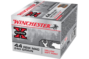 Image of Winchester Super-X HANDGUN .44 Magnum 240 grain Hollow Soft Point Centerfire Pistol Ammo, 20 Rounds, X44MHSP2