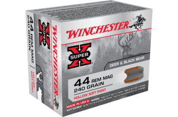 Image of Winchester Super-X HANDGUN .44 Magnum 240 grain Hollow Soft Point Centerfire Pistol Ammo, 20 Rounds, X44MHSP2
