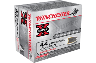 Image of Winchester Super-X HANDGUN .44 Special 200 grain Silvertip Jacketed Hollow Point Centerfire Pistol Ammo, 20 Rounds, X44STHPS2