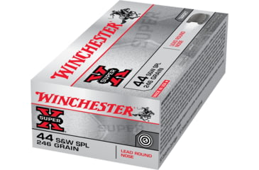 Image of Winchester Super-X HANDGUN .44 Special 246 grain Lead Round Nose Centerfire Pistol Ammo, 50 Rounds, X44SP