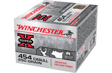 Image of Winchester Super-X HANDGUN .454 Casull 250 grain Jacketed Hollow Point Centerfire Pistol Ammo, 20 Rounds, X454C3