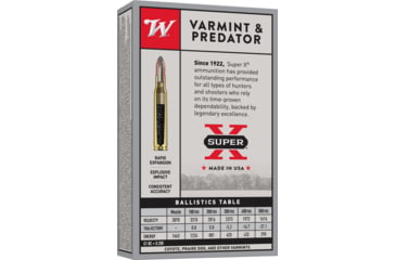 Image of Winchester Super-X RIFLE .220 Swift 50 grain Jacketed Soft Point Centerfire Rifle Ammo, 20 Rounds, X220S