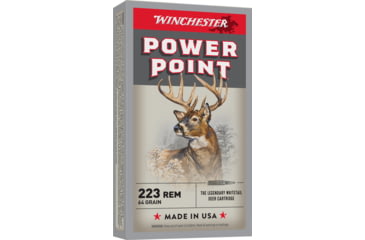 Image of Winchester Super-X RIFLE .223 Remington 64 grain Power-Point Brass Cased Centerfire Rifle Ammo, 20 Rounds, X223R2