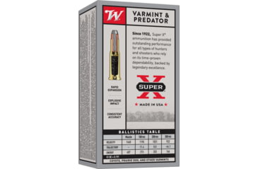 Image of Winchester Super-X RIFLE .25-20 Winchester 86 grain Jacketed Soft Point Centerfire Rifle Ammo, 50 Rounds, X25202